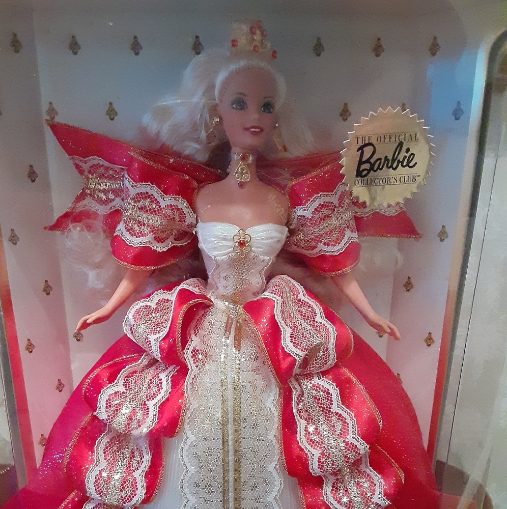 Barbie Happy Holidays 1997 Vintage Blonde Barbie - Picture 4 of 8